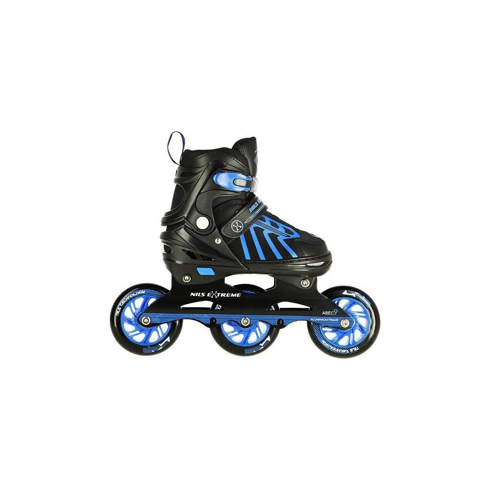Produktbild för Nils Extreme NA18812A speedrullskridskor blå justerbara stl....