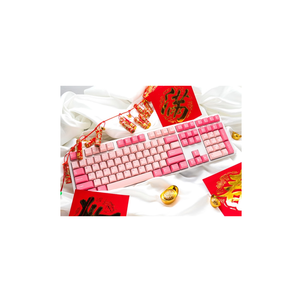 Produktbild för Ducky One 3 Gossamer Pink, Fullstor (100 %), Kabel, USB, Mek...