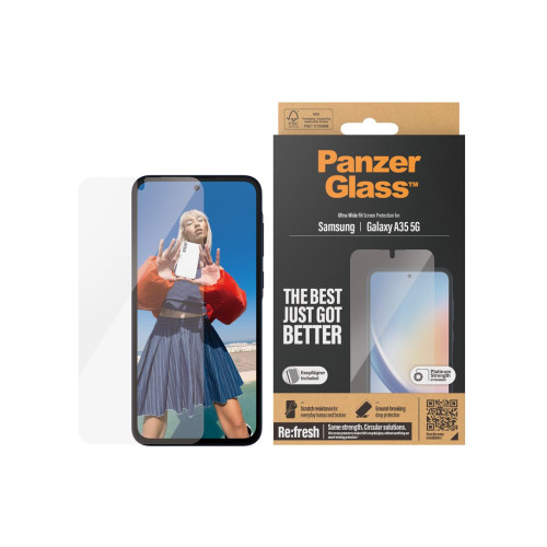 PanzerGlass PanzerGlass - skärmskydd för mobiltelefon - ultrabred passning med EasyAligner