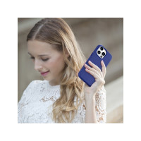 Produktbild för iCarer Litchi Premium läderfodral iPhone 14 Pro magnetiskt m...