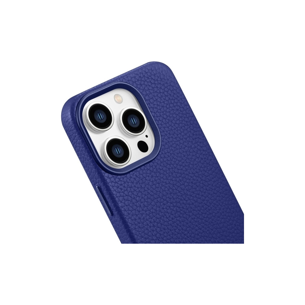 Produktbild för iCarer Litchi Premium läderfodral iPhone 14 Pro magnetiskt m...