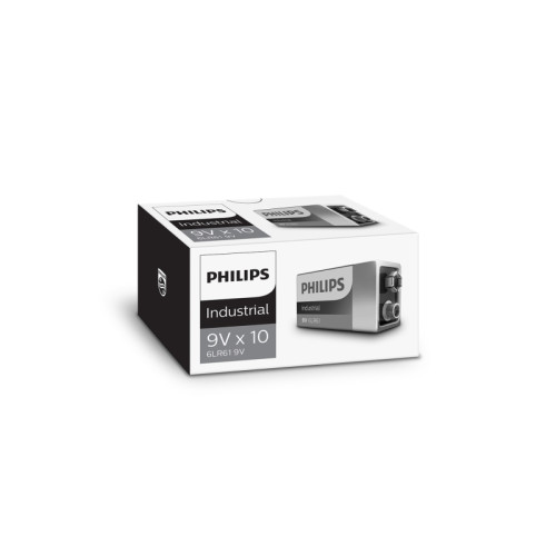 Philips PHILIPS industriellt alkaliskt batteri 9V 10-pack
