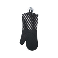 Produktbild för WENKO 2102167100, Set med ugnsvantar, Svart, Bomull, Silikon...
