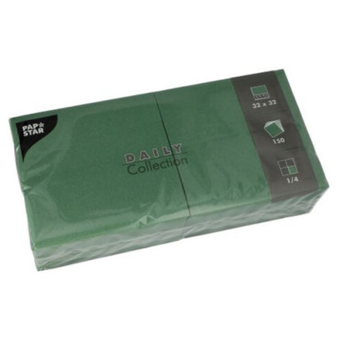 PAPSTAR Servetter Papstar 32x32 cm gröna