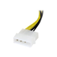 Produktbild för StarTech.com 6in LP4 to 8 Pin PCI Express Video Card Power Cable Adapter - lp4 to PCI express - molex to 8 pin PCIe (LP4PCIEX8ADP) - strömadapter - 4 pin intern effekt till 8-stifts PCIe-ström - 15.3 cm