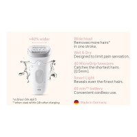 Produktbild för Braun Silk-épil 7 SE7-041 - epilator - silver/white/gray