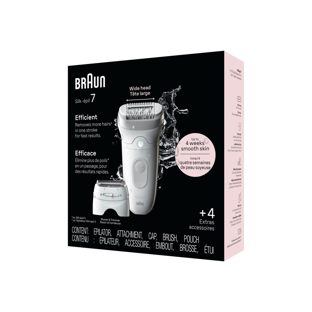Produktbild för Braun Silk-épil 7 SE7-041 - epilator - silver/white/gray