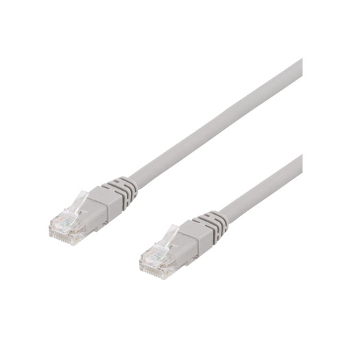 Deltaco DELTACO TP-65AU - patch-kabel - 5 m - grå