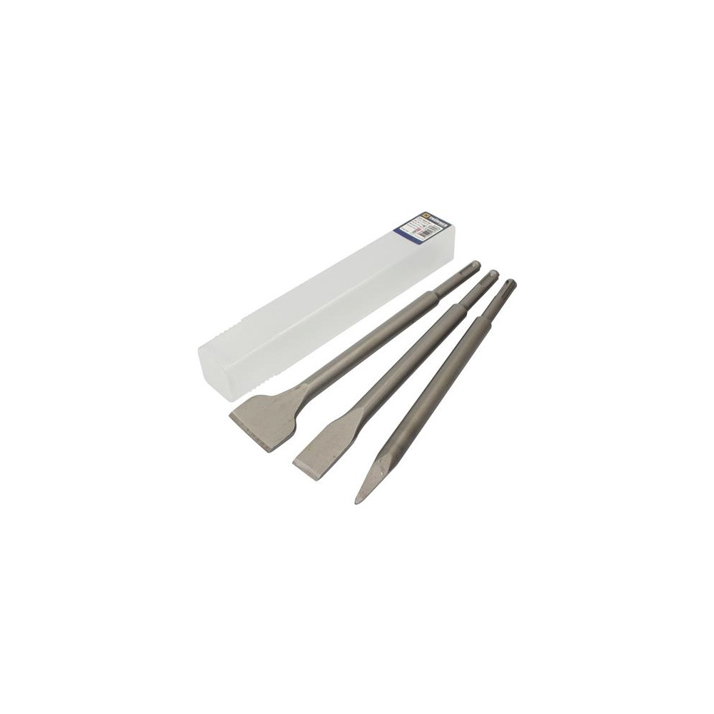Produktbild för Mejseluppsättning SDS-PLUS1 st spetsig mejsel 250mm1 st plat...