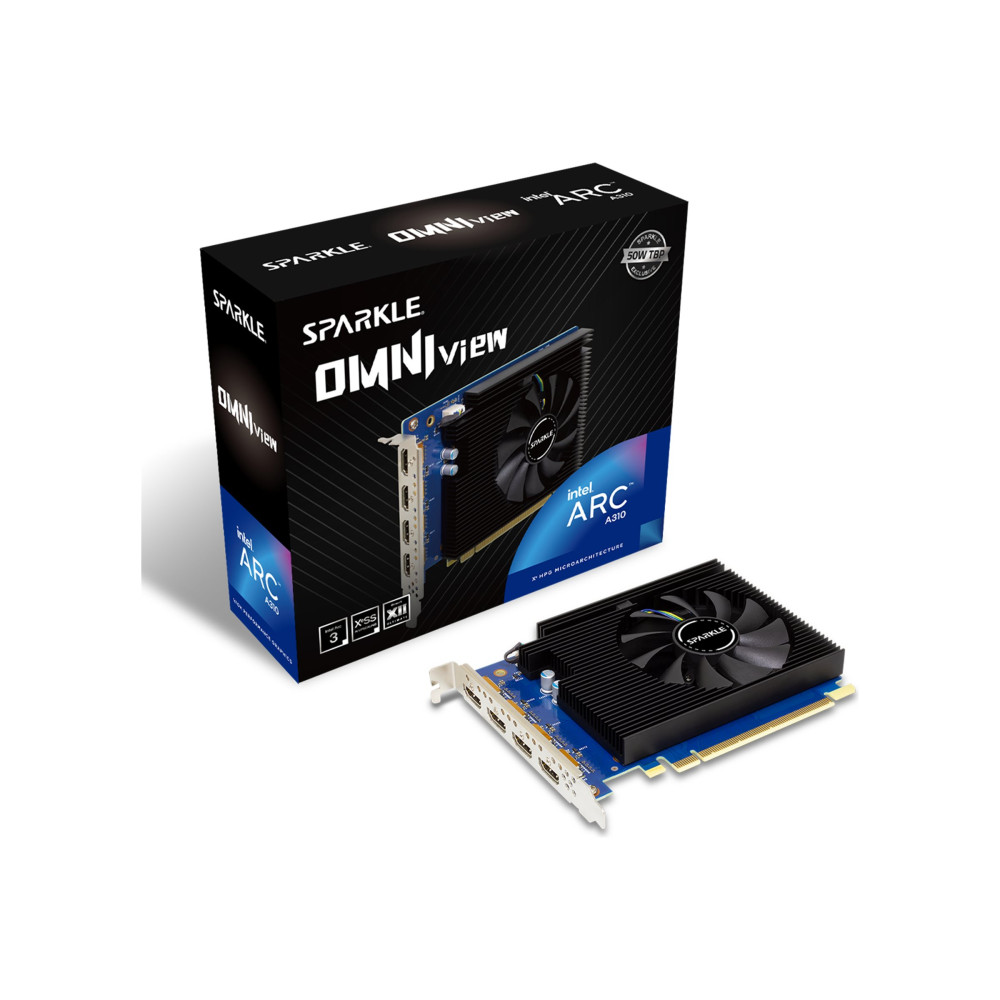Produktbild för SPARKLE Intel Arc A310 OMNI View - grafikkort - Arc A310 - 4 GB