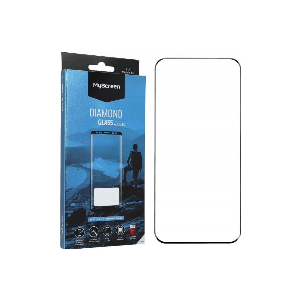 Produktbild för MS Diamond Glass Edge 3D Honor Magic7 Pro svart/svart härdat...