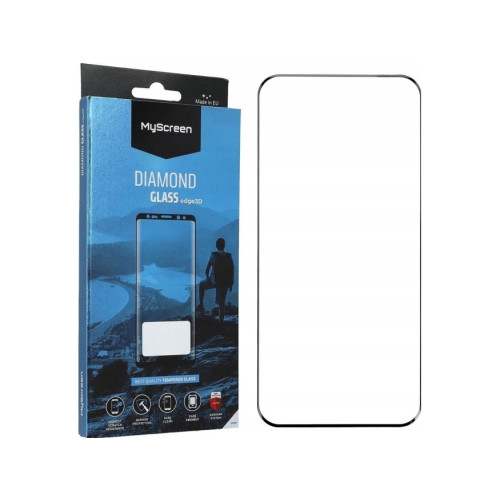 MYSCREEN MS Diamond Glass Edge 3D Honor Magic7 Pro svart/svart härdat...