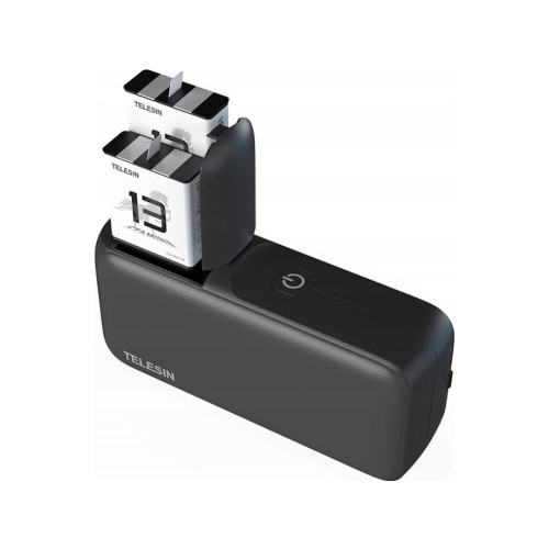Telesin USB Type-C-laddare + powerbank 10.000 mAh till GoPro Hero 13...