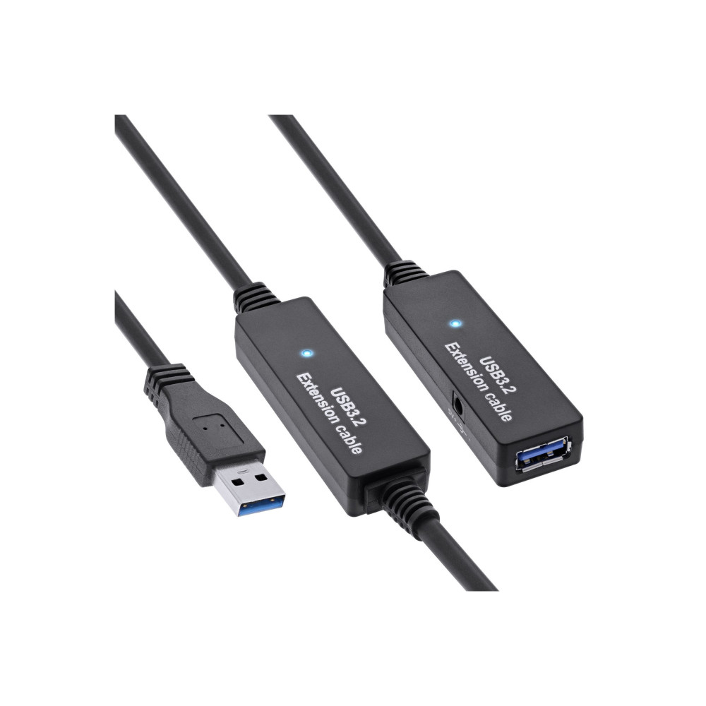 Produktbild för InLine - USB-förlängningskabel - USB typ A till USB typ A - 20 m
