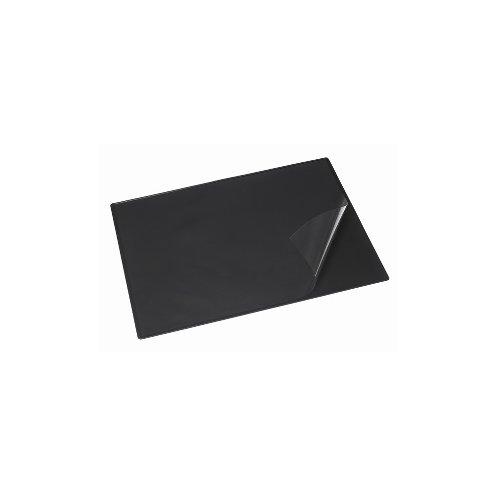 Produktbild för Skrivunderlag Bantex 49x65 cm svart med heltäckande genomski...