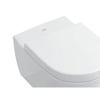 Produktbild för Villeroy & Boch 9M68S101, Avlång, Hård toalettsits, Vit, Ros...