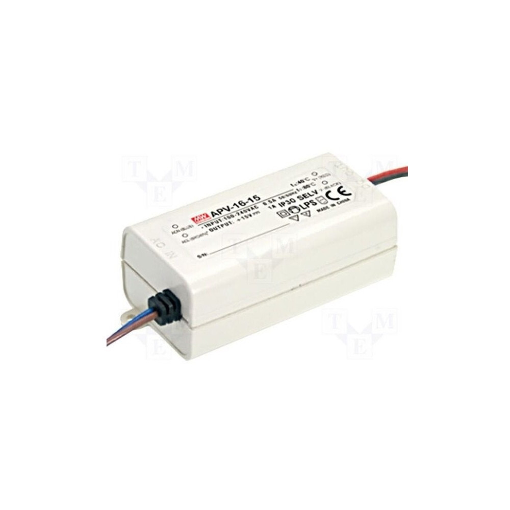 Produktbild för MEAN WELL APV-16-15, 16 W, IP20, 90