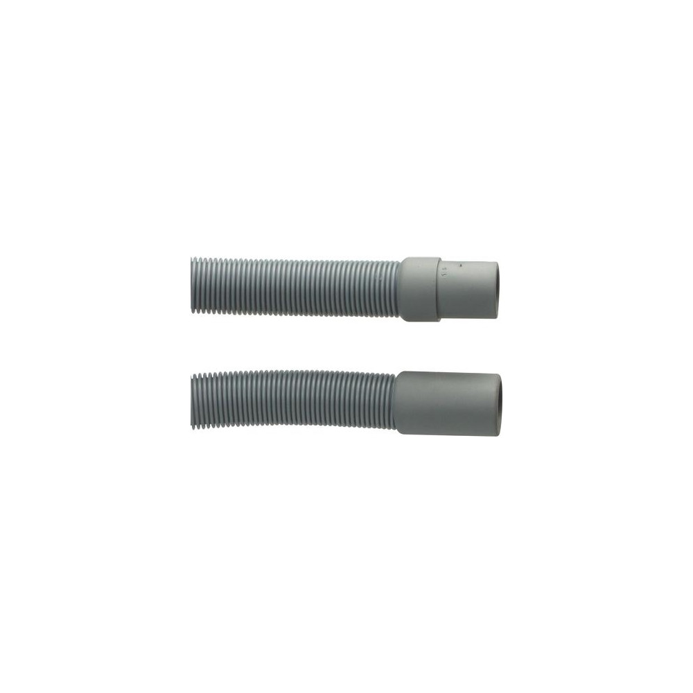 Produktbild för NEOPERL avloppsslang grå med gummimuffar 22 x 19 mm + böj lä...