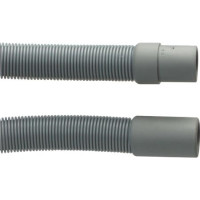 Produktbild för NEOPERL avloppsslang grå med gummimuffar 22 x 19 mm + böj lä...