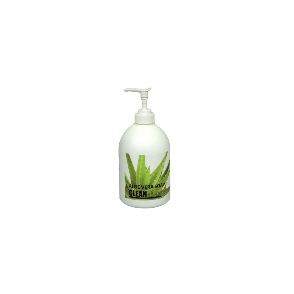 Produktbild för Handtvål Cleanline Aloe Vera lyxig krämtvål 0,5 ltr. med pum...