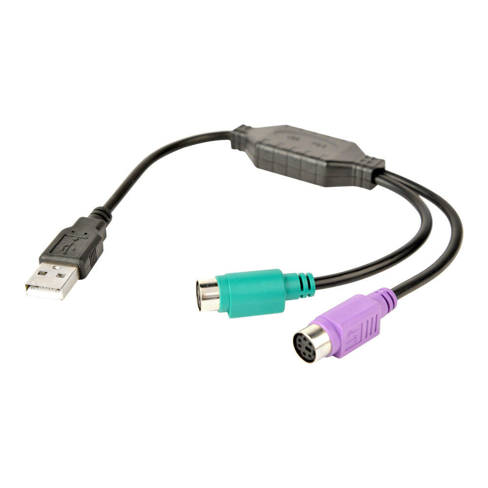 Produktbild för Gembird - adapter för tangentbord/mus - USB till PS/2 - 30 cm