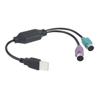 Produktbild för Gembird - adapter för tangentbord/mus - USB till PS/2 - 30 cm