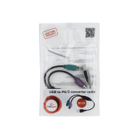 Produktbild för Gembird - adapter för tangentbord/mus - USB till PS/2 - 30 cm