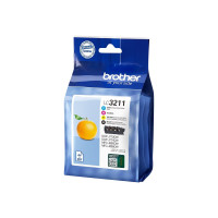 Produktbild för Brother LC3211 - 4-pack - svart, gul, cyan, magenta - original - bläckpatron