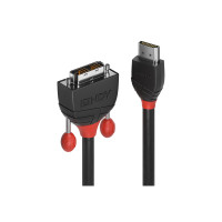 Produktbild för Lindy Black Line adapterkabel - HDMI / DVI - 5 m