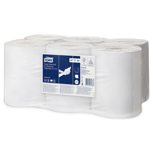 TORK Tork Advanced H13 - pappershandduk - rulle - 143 m - vit