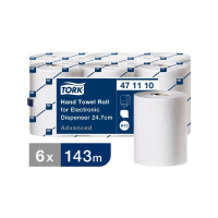 Produktbild för Tork Advanced H13 - pappershandduk - rulle - 143 m - vit