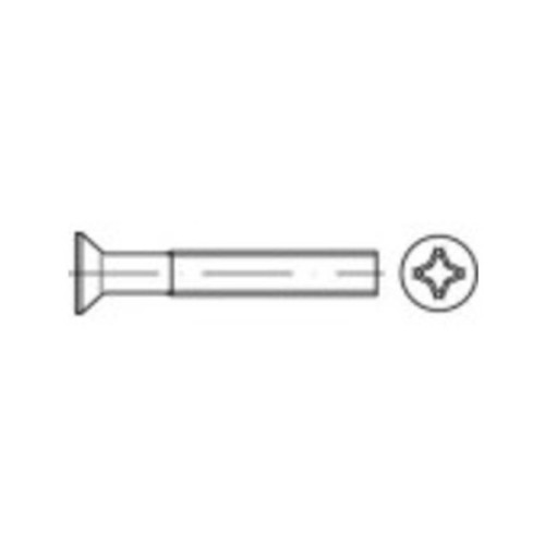 TOOLCRAFT TOOLCRAFT TO-5431719 försänkta skruvar M3 12 mm krysspår Phi...