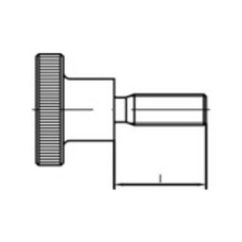 TOOLCRAFT TOOLCRAFT TO-5447844 fingerskruvar M3 6 mm DIN 464 mässing,...