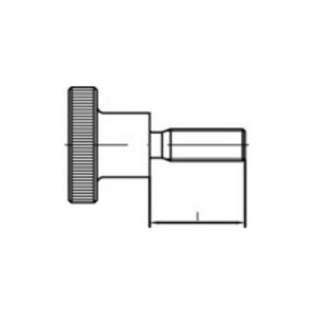 Produktbild för TOOLCRAFT TO-5447844 fingerskruvar M3 6 mm DIN 464 mässing,...
