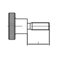 Produktbild för TOOLCRAFT TO-5447844 fingerskruvar M3 6 mm DIN 464 mässing,...