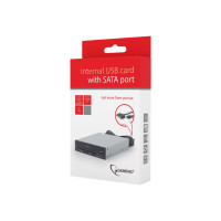 Produktbild för Gembird kortläsare - USB 2.0/SATA 3 Gb/s