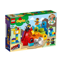 Produktbild för LEGO DUPLO 10895 - Emmet and Lucy's Visitors from the DUPLO Planet - byggsats