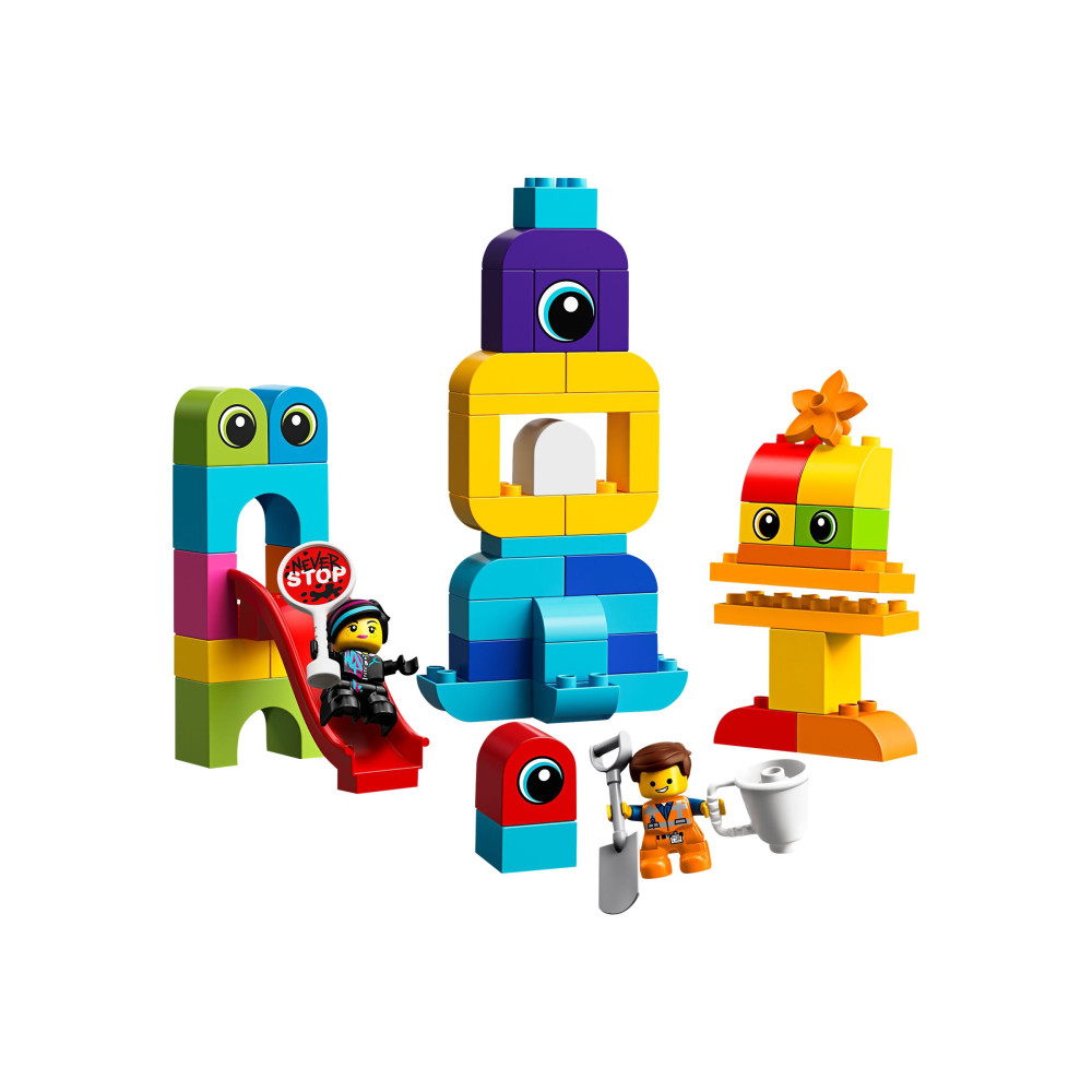 Produktbild för LEGO DUPLO 10895 - Emmet and Lucy's Visitors from the DUPLO Planet - byggsats