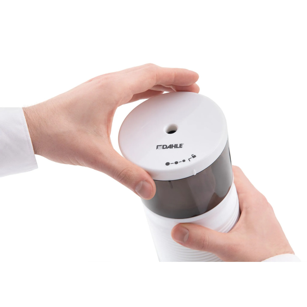 Produktbild för Dahle 00210-14411, Elektrisk pennvässare, Vit, Plast, 1,1 cm...