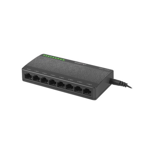 LANBERG Lanberg DSP1-1008 - switch - 8 portar - ohanterad