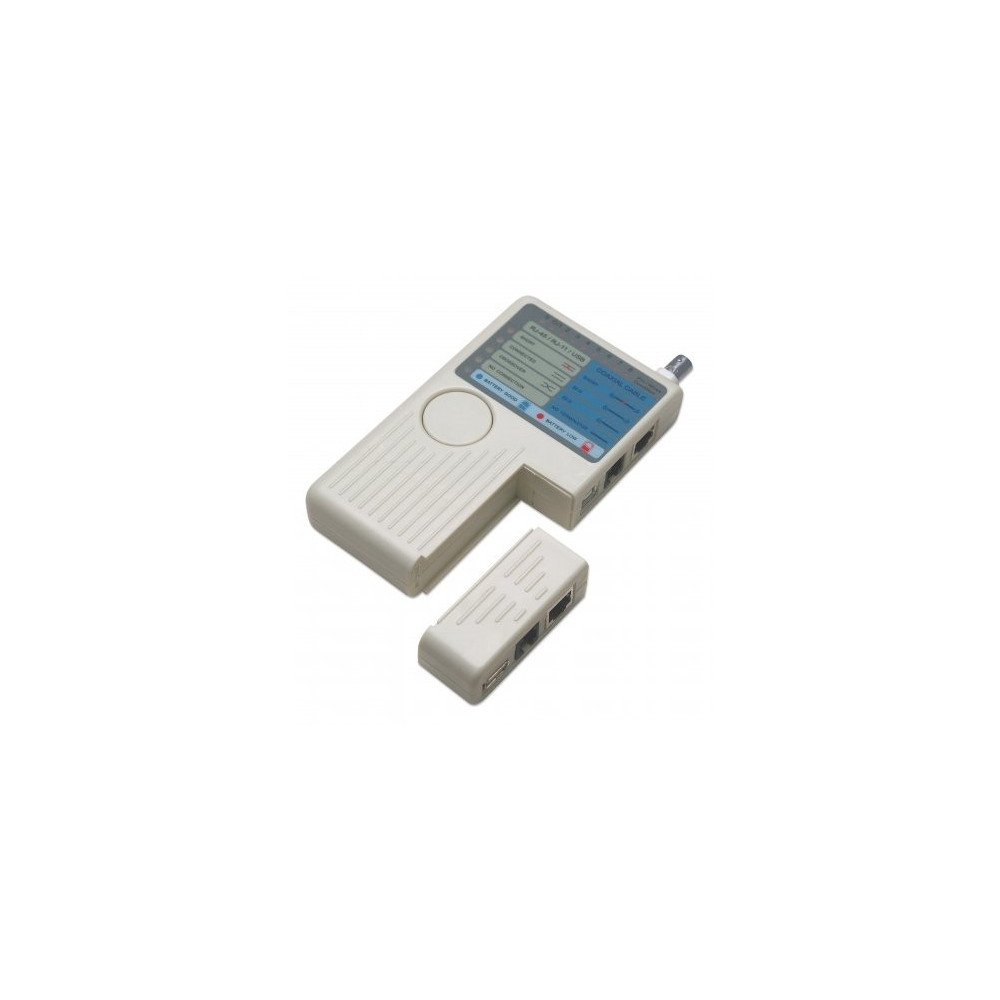 Produktbild för Intellinet 4-in-1 Cable Tester, RJ-11, RJ-45, USB and BNC, O...