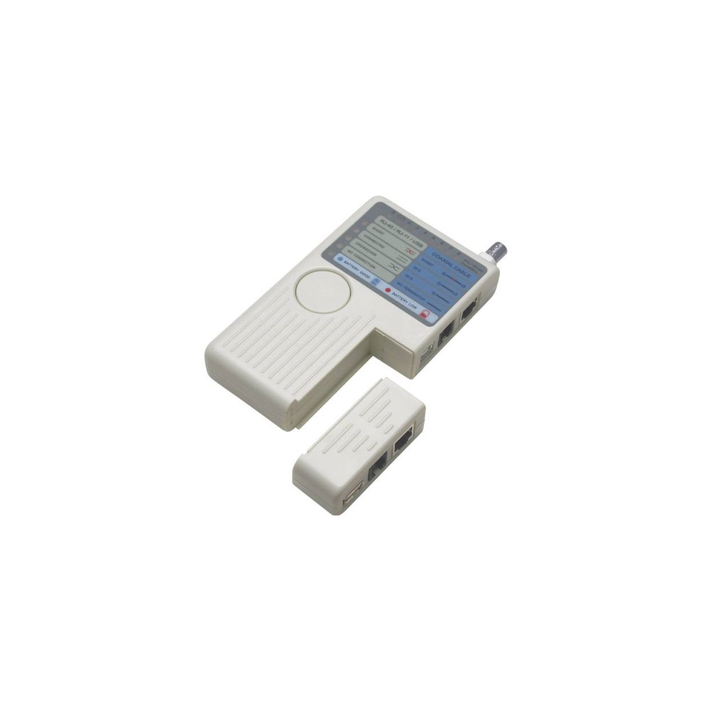 Produktbild för Intellinet 4-in-1 Cable Tester, RJ-11, RJ-45, USB and BNC, O...