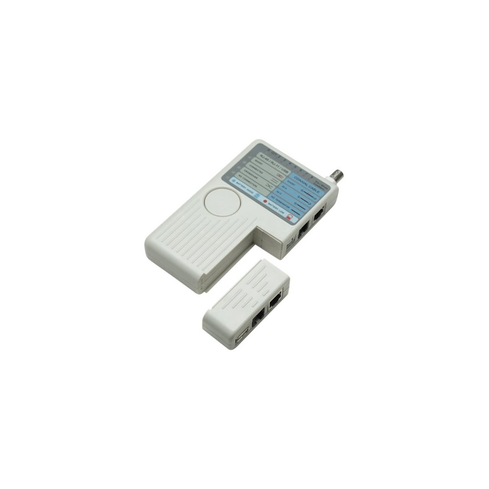 Produktbild för Intellinet 4-in-1 Cable Tester, RJ-11, RJ-45, USB and BNC, O...