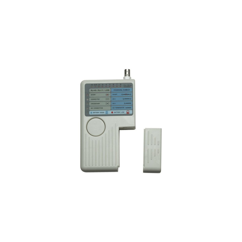 Produktbild för Intellinet 4-in-1 Cable Tester, RJ-11, RJ-45, USB and BNC, O...