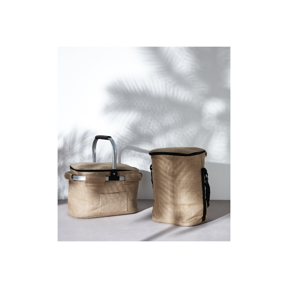 Produktbild för Bercato Cooler Smidig jute H35, B25x19 cm jute/nylon, naturf...