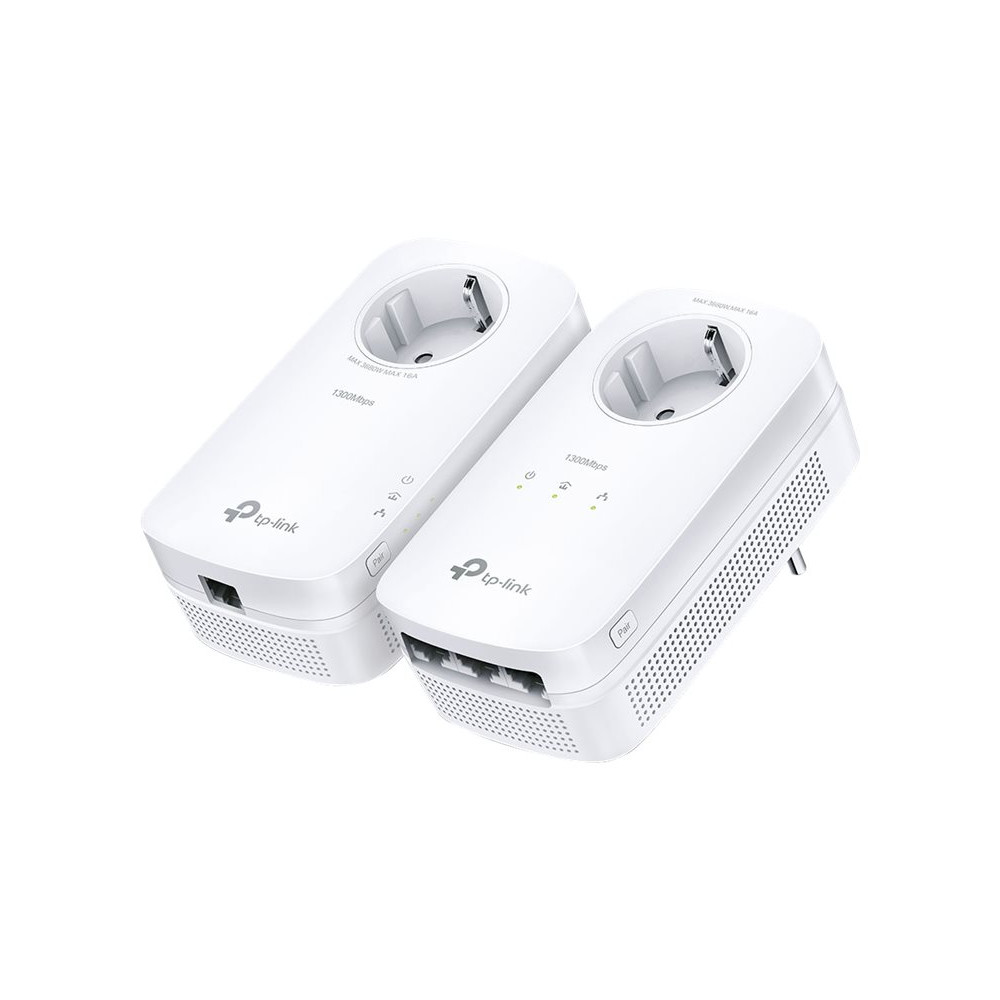 Produktbild för TP-Link TL-PA8033P KIT V4 - Starter Kit - PowerLine adaptersats - vägginsticksbar - med TP-Link TL-PA8010P