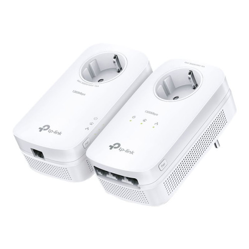 TP-LINK TP-Link TL-PA8033P KIT V4 - Starter Kit - PowerLine adaptersats - vägginsticksbar - med TP-Link TL-PA8010P