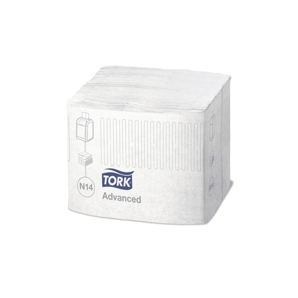 Produktbild för Serviet Tork Xpressnap Fit® N14 hvid 2-lag