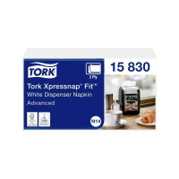 Produktbild för Serviet Tork Xpressnap Fit® N14 hvid 2-lag