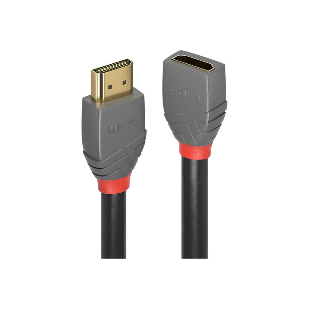 Produktbild för Lindy Anthra Line HDMI-förlängningskabel med Ethernet - 50 cm